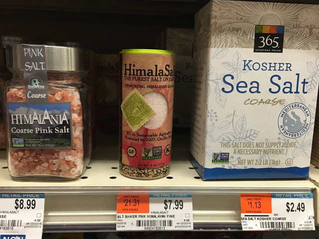 "Muối hồng" được bán với giá rất cao tại Walmart