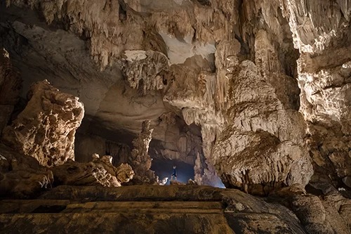 Hệ thống thạch nhũ trong hang Thiên Đường được công nhận đạt kỷ lục châu Á. Ảnh: Ryan