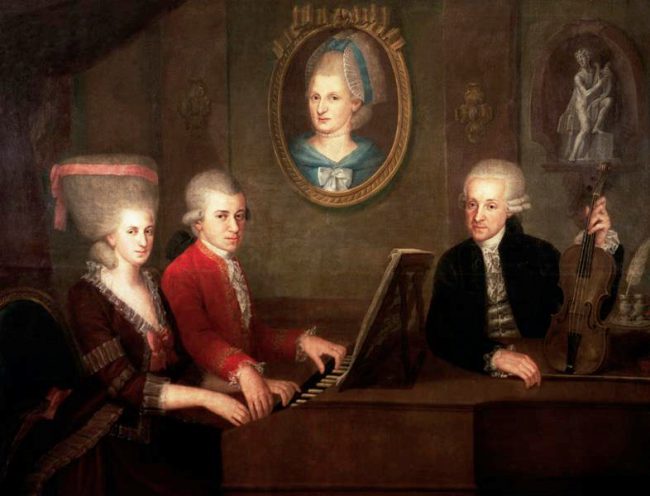 Thành công của Mozart có sự tập luyện quyết liệt và hướng dẫn của gia đình. 