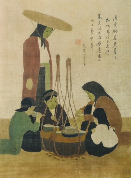 Bức tranh "Người bán ốc" trở về cố hương sau cuộc đấu giá cuối tháng 5/2018 - Ảnh: Christie’s