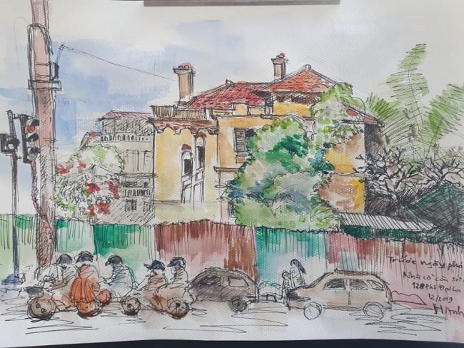 Ký họa của Võ Hùng Anh