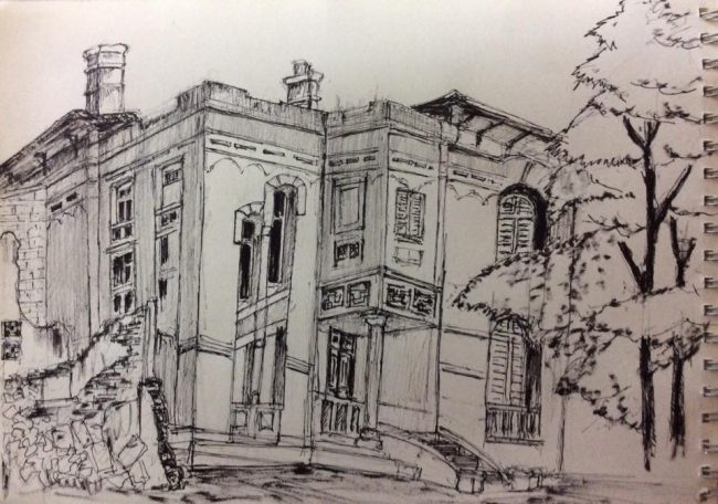 Ký họa của Nguyễn Gia Chiêu