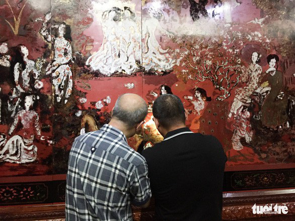 Nỗi tiếc nuối lớn nhất của mỹ thuật Việt năm qua là "sự cố" khó chấp nhận của Bảo tàng Mỹ thuật TP.HCM với tác phẩm Vườn xuân Trung Nam Bắc của danh họa Nguyễn Gia Trí - Ảnh: MAI THỤY