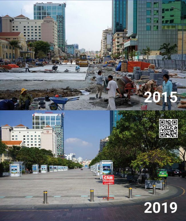 Diện mạo phố đi bộ Nguyễn Huệ sau 5 năm.