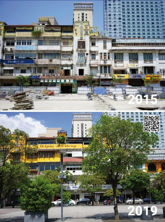 Sự thay đổi phố đi bộ Nguyễn Huệ khiến các toà nhà hai bên cũng chuyển đổi công năng, thích nghi với những dịch vụ đô thị mới.