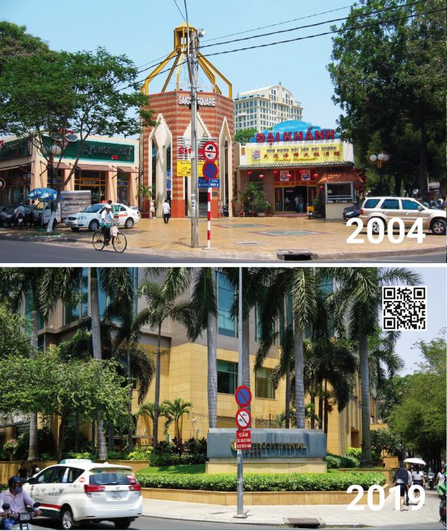 Công trình thấp tầng trên đường Hai bà Trưng đã trở thành tổ hợp khách sạn văn phòng InterContinental.