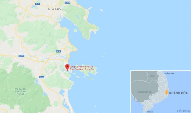 Cảng cá Hòn Rớ, TP Nha Trang, Khánh Hòa. Ảnh: Google Maps.