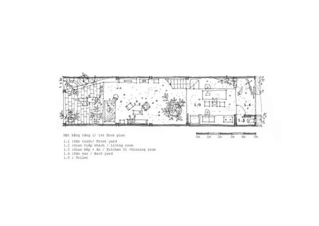 Mặt bằng tầng 1.