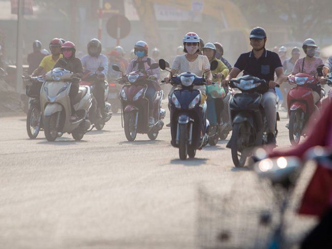 Ô nhiễm không khí tại Hà Nội Ảnh: Trần Hữu