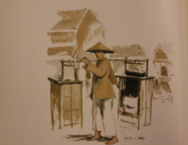 Có lẽ đây là một gánh phở rong.