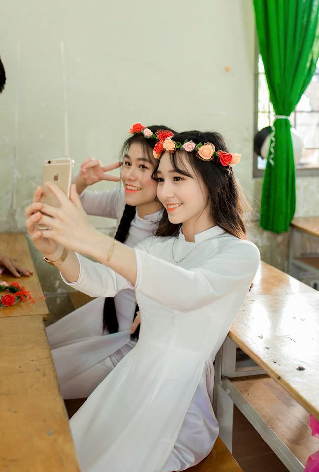 Nét xinh xắn, đáng yêu của cô gái 18 tuổi.