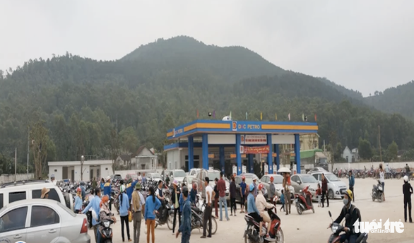 Cửa hàng xăng dầu DKC Đền Cuông, huyện Diễn Châu, Nghệ An - nơi phát hiện xăng không đạt chất lượng - Ảnh: AN TRÍ