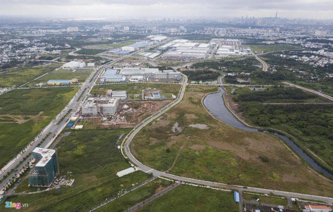 Sau hơn 17 năm thành lập, tính đến hết tháng 4/2019, SHTP đã đón nhận 156 dự án với tổng vốn đầu tư đạt khoảng 7,1 tỷ USD. Trong đó có 73 dự án đã đi vào hoạt động ổn định. Hiện tại, các dự án được xây dựng tập trung phần lớn ở những khu đất thuộc đường D1 đến đường Võ Chí Công.