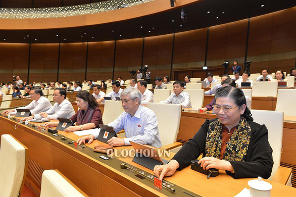 Có 93,37% đại biểu tán thành thông qua kế hoạch dự toán ngân sách nhà nước - Ảnh: Q.H.