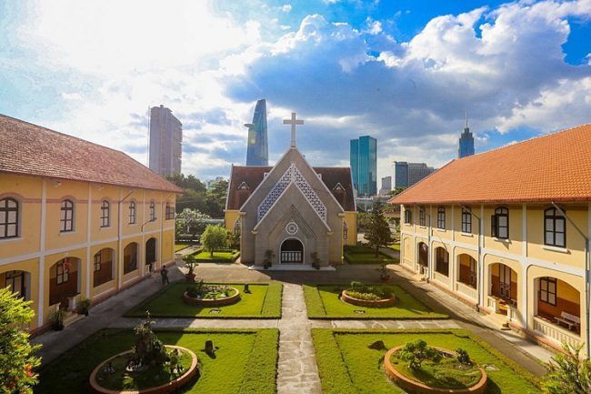 Nhà thờ Thủ Thiêm. Ảnh: Quỳnh Trần.