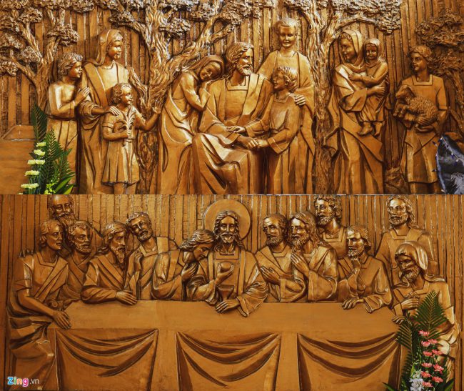 Mùa Chay năm 1997, cha Phanxicô đã thay toàn bộ chặng đàng Thánh Giá mới và gắn thêm hai phù điêu: Bữa Tiệc ly và Chúa Giêsu đang giảng dạy cho trẻ em trên cung thánh, nhằm hướng ý về Bàn tiệc Thánh Thể và Bàn tiệc Lời Chúa diễn ra mỗi ngày trong thánh lễ.