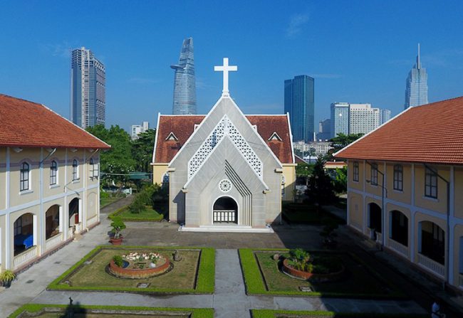 Nhà thờ Thủ Thiêm. Ảnh: Hữu Khoa