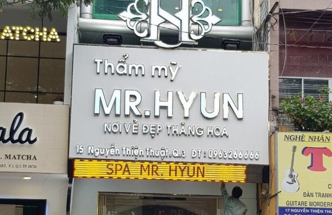 Thẩm mỹ viện Mr.Hyun bị xử phạt nặng nhất trong tháng 12 do nhiều vi phạm.