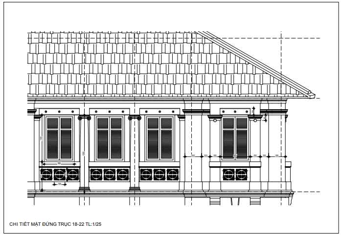 Bản vẽ Dinh Thượng Thơ. Ảnh: Nguyễn Nghĩa