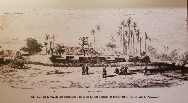 Pháo đài chùa Kiểng Phước năm 1861