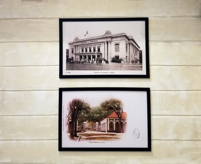 Một góc triển lãm tại tiền sảnh Trung tâm Lưu trữ quốc gia II - Ảnh: L.ĐIỀN