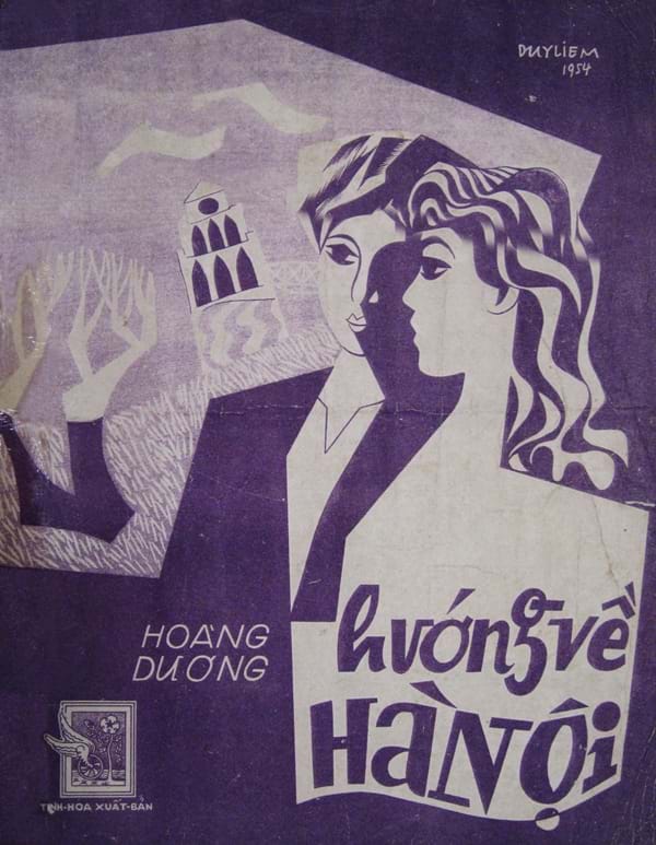 Bìa tờ nhạc Hướng về Hà Nội, NXB Tinh Hoa 1954. Ảnh: TL